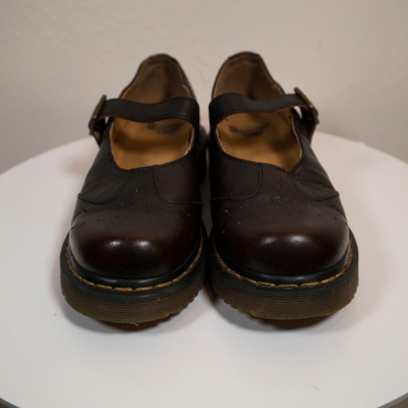 Dr. Martens Shoes - Dr Martens Brown Mary Jane in Women